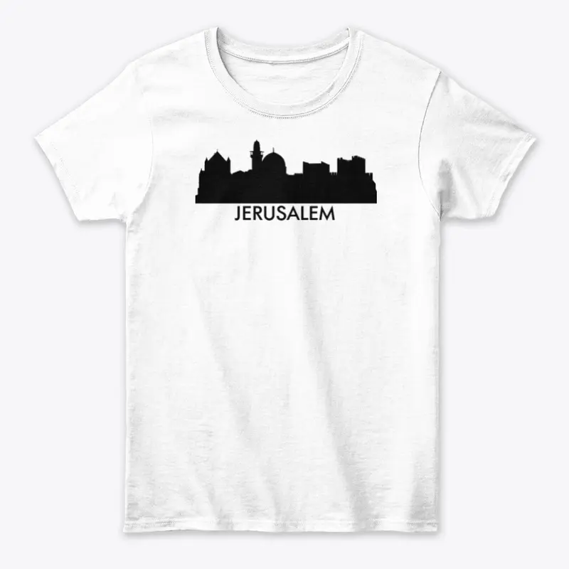 Camiseta con Skyline de Jerusalén